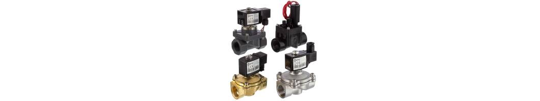  
    Solenoid valves for watering the garden...