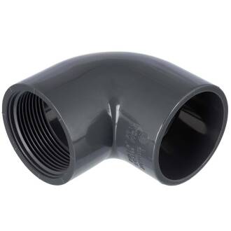 PVC-U Winkel 90° Klebemuffe x Innengewinde