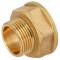 Reduced brass socket nipple, male thread x female thread