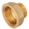 Reduced brass socket nipple, male thread x female thread