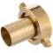 Brass hose nozzle with female thread and nut
