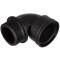 Winkel 90° PP Schwarz Innengewinde x Aussengewinde
