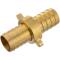 Brass hose nozzle union with flat gasket