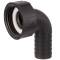 PP Schlauchtülle 90°, Überwurfmutter x Tülle 1 1/4" x 25mm