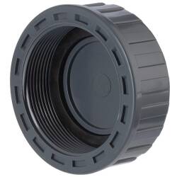 PVC-U Kappe Innengewinde incl. Flachdichtung