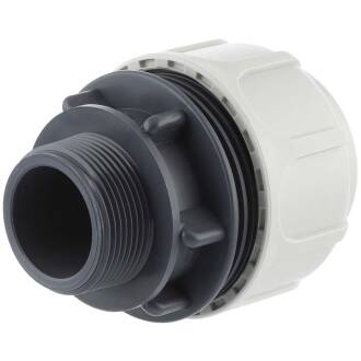 BD FAST PP clamp coupling for flexible hose clamp x external thread