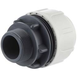 BD FAST PP clamp coupling for flexible hose clamp x external thread