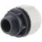 BD FAST PP clamp coupling for flexible hose clamp x external thread