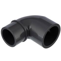 PVC-U Reduzierwinkel 90&deg; Klebemuffe x Klebestutzen/-muffe