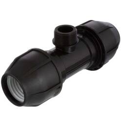 Tee 90&deg; compression fitting x male thread