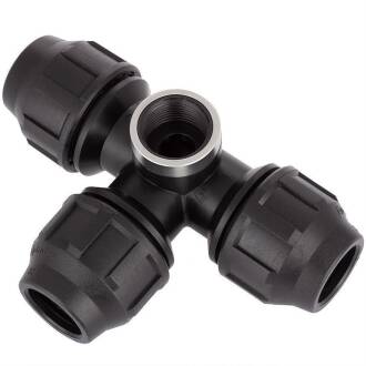 Tee PopUp raccordo a compressione x filetto femmina inox AISI 304