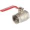 Brass ball valve V2A lever 2-way female thread