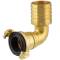 HTC© quick coupling claw coupling 90° angled hose nozzle 360° rotatable
