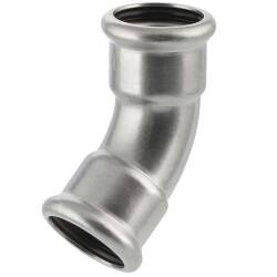 Press fitting V4A elbow 45&deg; I/I double press socket