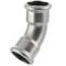 Press fitting V4A elbow 45° I/I double press socket