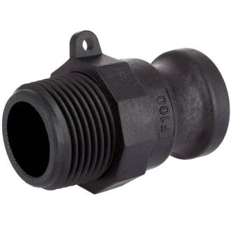 Kamlock PP type F male part with external thread