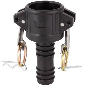 Kamlock PP type C female part with hose nozzle