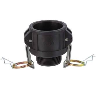 Kamlock PP type B female part with external thread