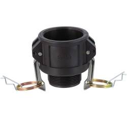 Kamlock PP type B female part with external thread