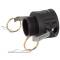 Kamlock PP type B female part with external thread