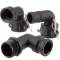 Kamlock PP male part/female part right-angled