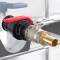 IBC container coupling S60*6 with brass ball valve and hose nozzle