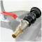 IBC container S60*6 with brass ball valve 1 1/2", hose nozzle 50mm