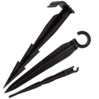 Stake for dripline / supply pipe and micro pipe