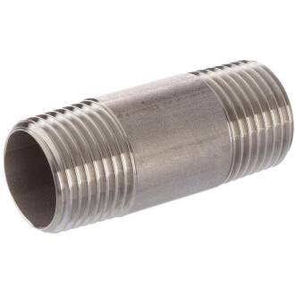 Stainless steel V4A pipe nipple 2-way external thread 2"