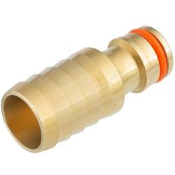 Brass Quick-Click coupling with hose nozzle