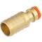 Brass Quick-Click coupling with hose nozzle