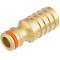 Brass Quick-Click coupling with hose nozzle