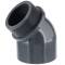 Gomito a 45° a incollare x filetto maschio, in PVC-U, 75mm x 2 1/2"