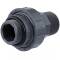 PVC-U Verschraubung einseitig O-Ring, 2fach Aussengewinde 1 1/2"