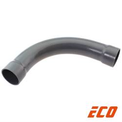 PVC-U Bogen 90&deg; ECO kurz, 2fach Klebemuffe