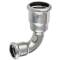 >Stainless Steel V4A Pressfitting M-Contour Bend 90° I/I Dual Press Coupling
