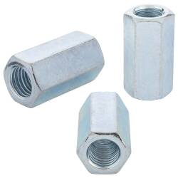 Zinc-coated steel threaded connection socket - hexagonal - DIN 6334