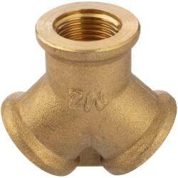 Brass female threaded Y-fitting