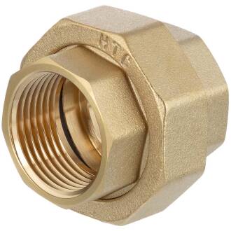 Brass female threaded union - flat sealing
