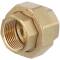 Brass female threaded union - flat sealing