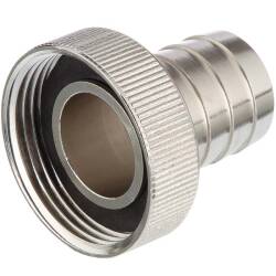 Stainless steel tap connector female thread x nozzle