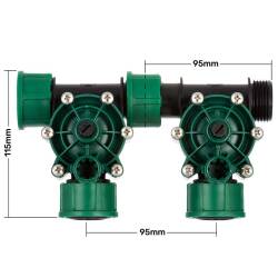 3-way RPE solenoid valve with 24V 1&quot; manifold