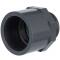 Adattatore solvente maschio/femmina in U-PVC, filetto maschio con O-ring