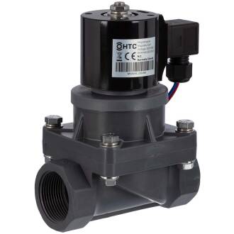 HTC PVC-U solenoid valve 220V AC, 2-way female thread