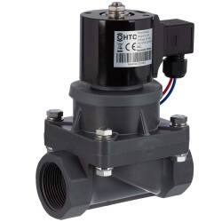 HTC PVC-U solenoid valve 24V DC, 2-way female thread