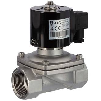 Stainless steel solenoid valve 220V AC internal thread