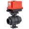 U-PVC 2 way ball valve PTFE with electrical actuator - solvent socket