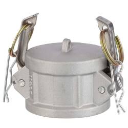 Kamlock Kupplung Aluminium Typ DC Mutterteil mit Endkappe